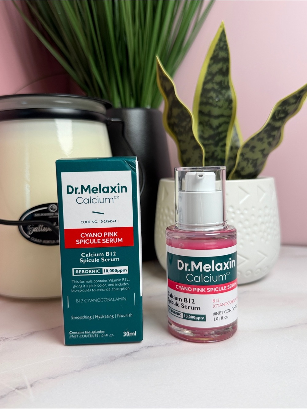 Calcium CX Cyano Pink Spicule Serum — Hydrating Pink Face Serum